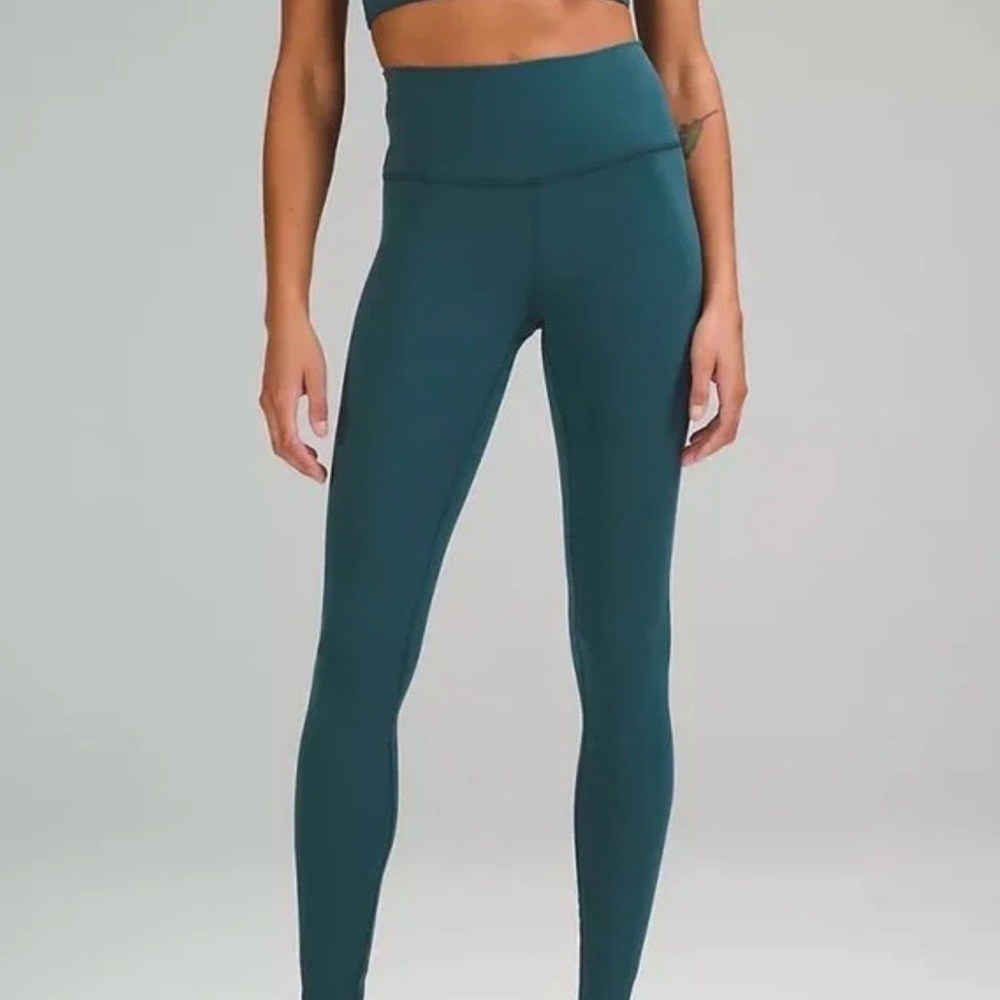 lululemon athletica Teal Wunder Under 25” Leggings